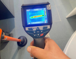 Recherche de fuite par caméra thermique